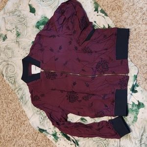 Purple Lightweight Zippered Jacket